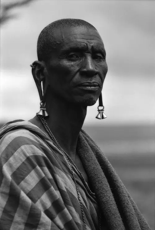 Maasai Elder with Elongated Ears