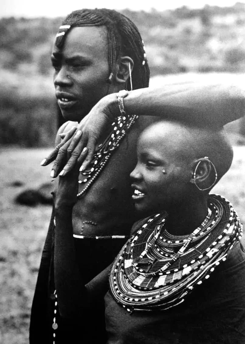 Maasai Warrior with his Girlfriend