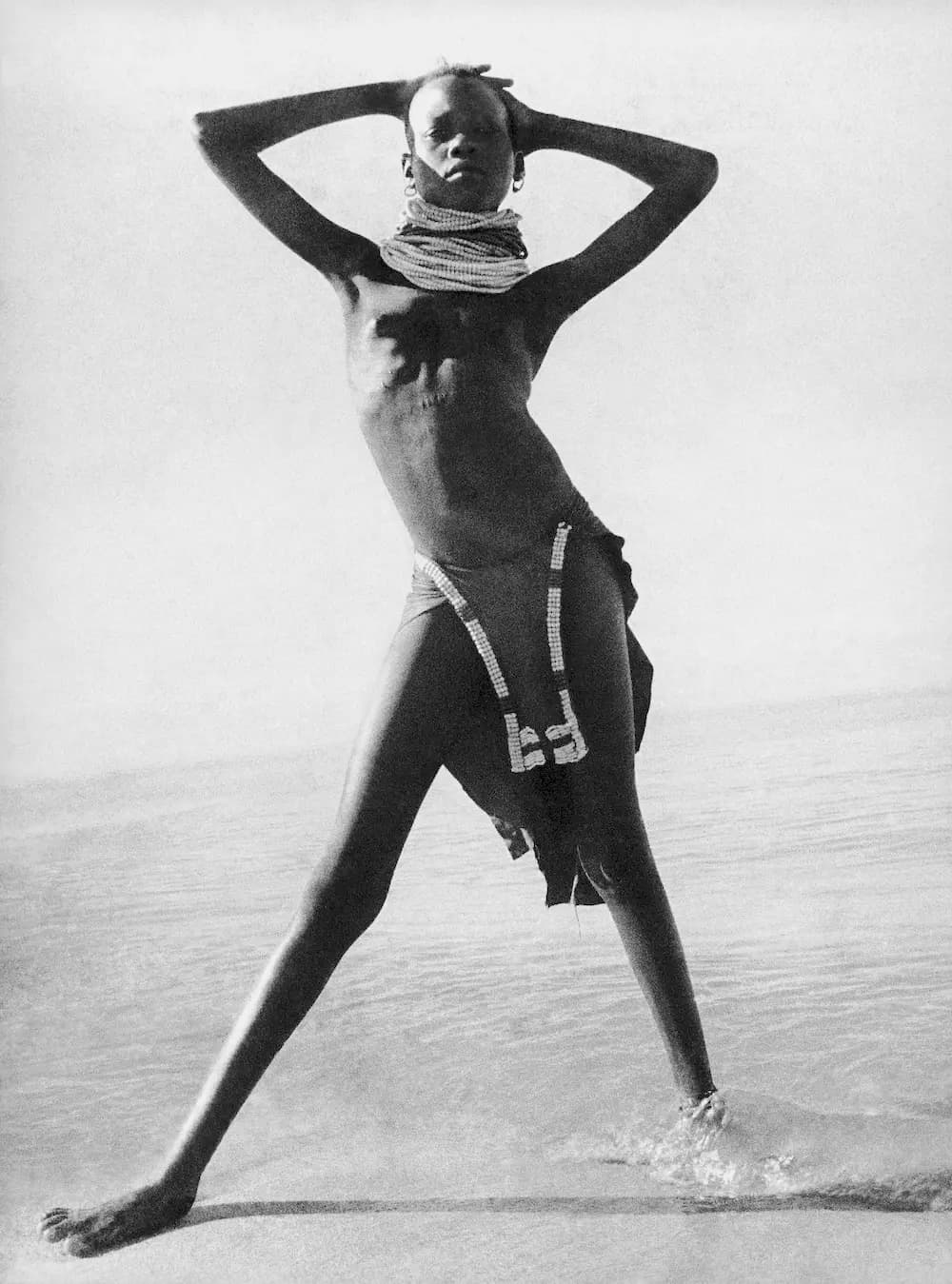 Turkana Girl on Lake Turkana Shore