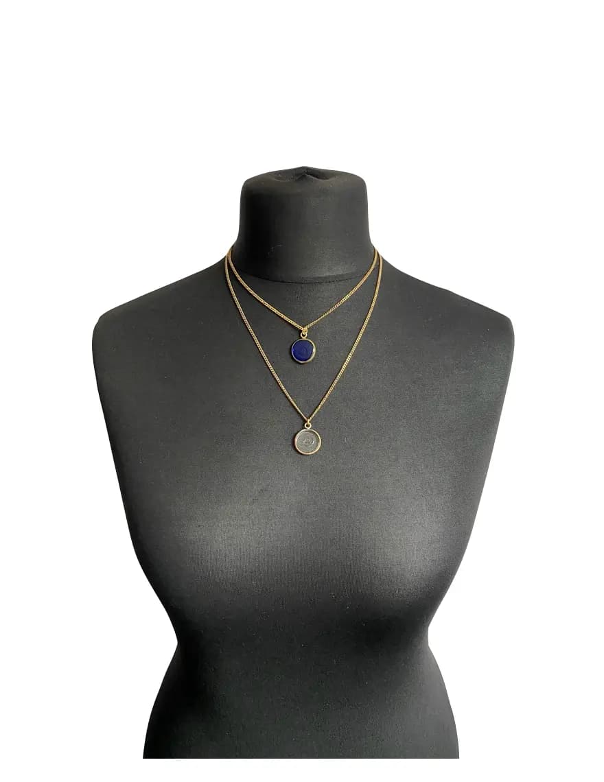 MRV57 - Glass Duo Elemental Necklace
