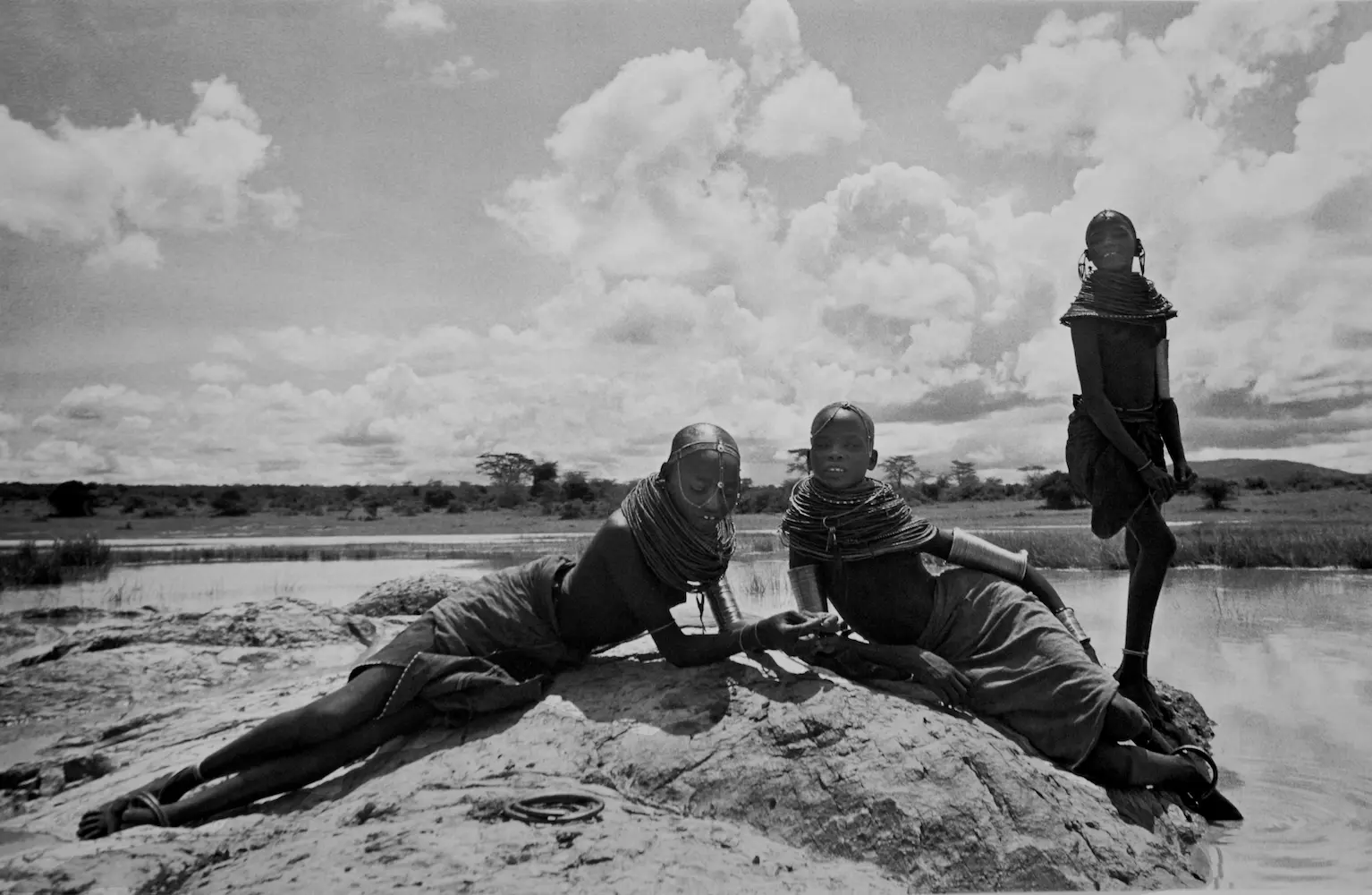Turkana Girls on Mud Mound