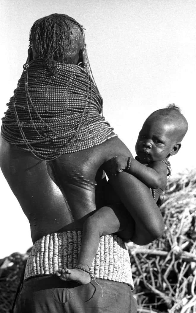 Turkana Woman and Baby