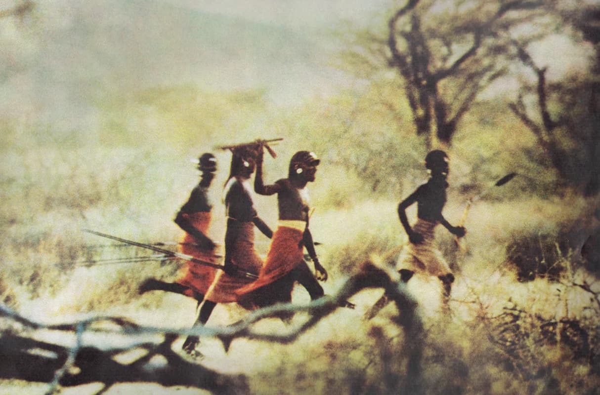 Maasai Warriors en route to Ceremonial Gathering, Narok