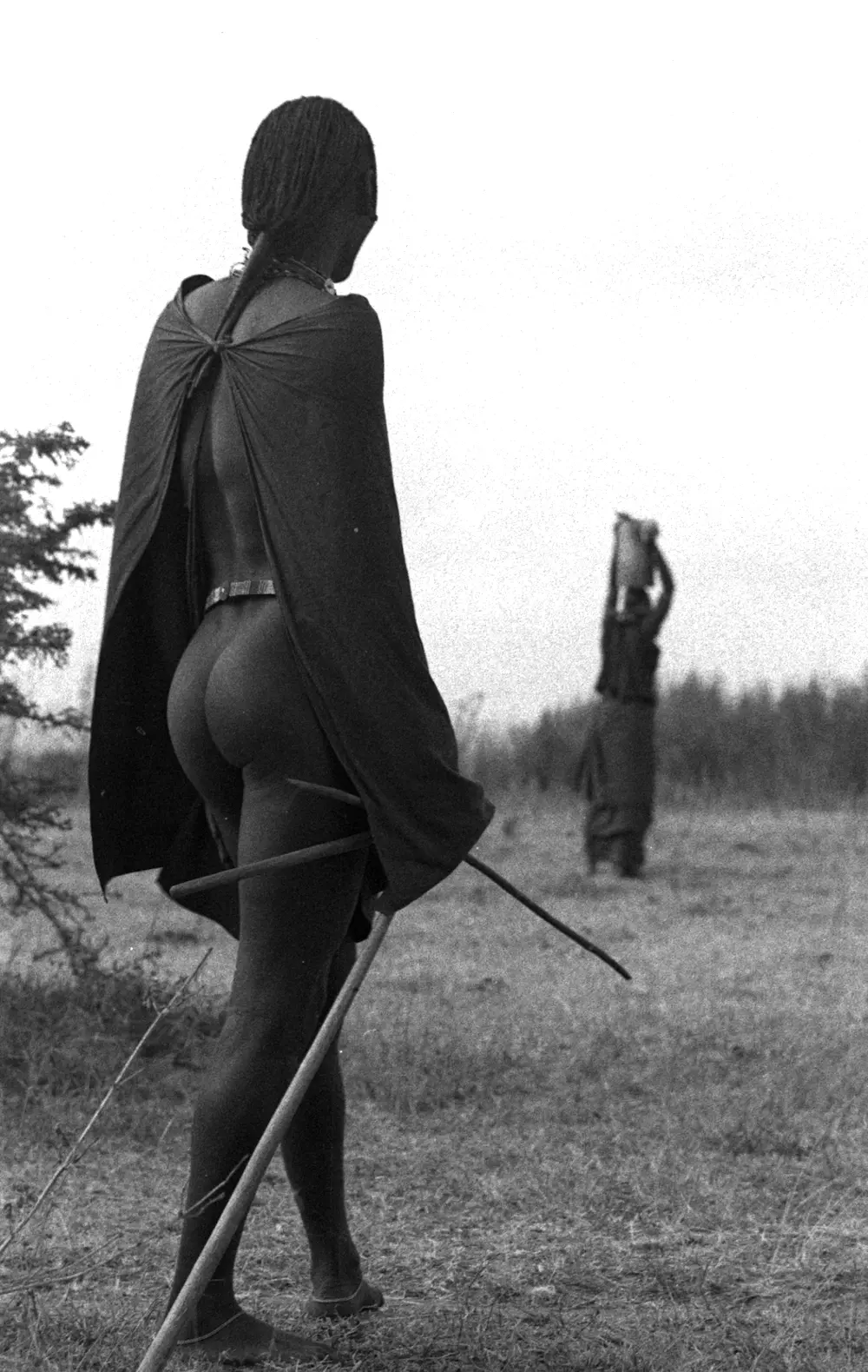 Young Maasai Morani with Shuka (Back)